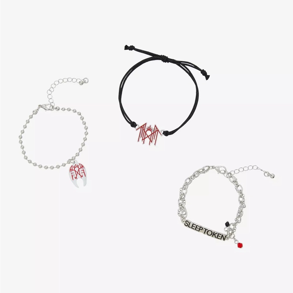 Sleep Token Logo Bracelet Set Hot Topic - Picture 2 of 2